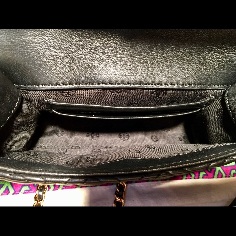 Tori Burch Black Quilted Leather Micro Crossbody - Picture 8 of 8